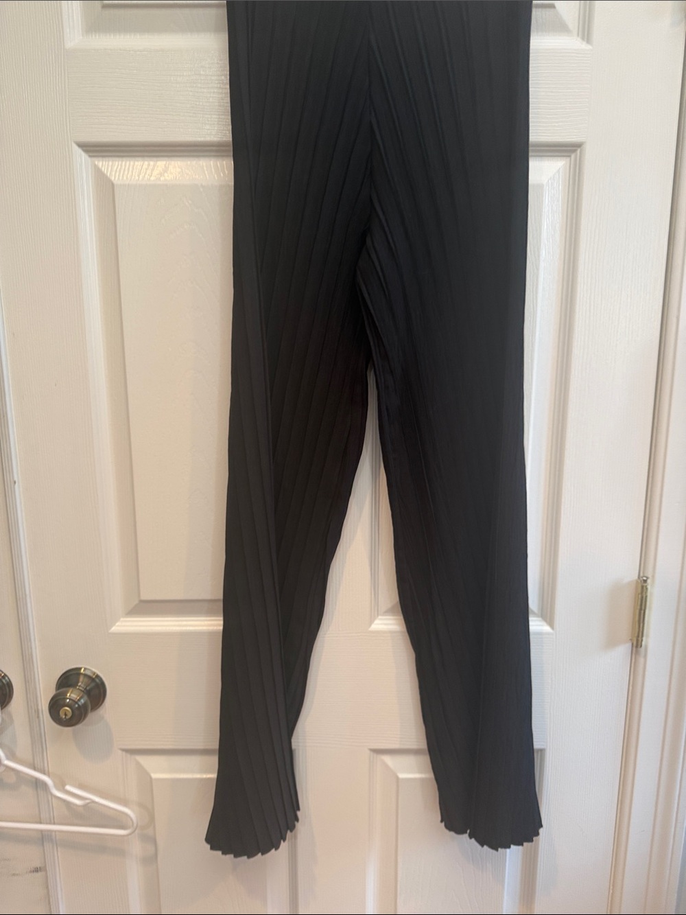 Zara Black Pleated Wide-Leg Pants